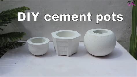 How To Make Pots Using White Cement
