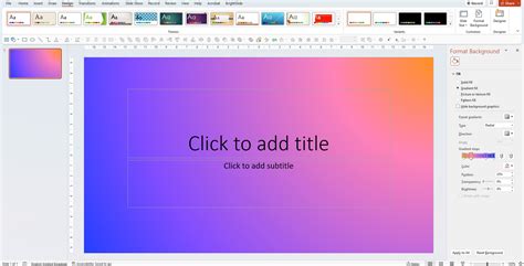 how to make powerpoint slides different backgrounds