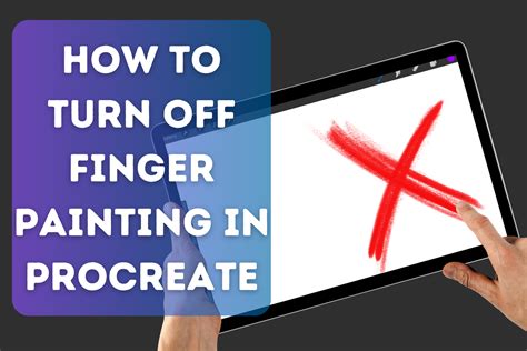 how to make procreate not draw with finger