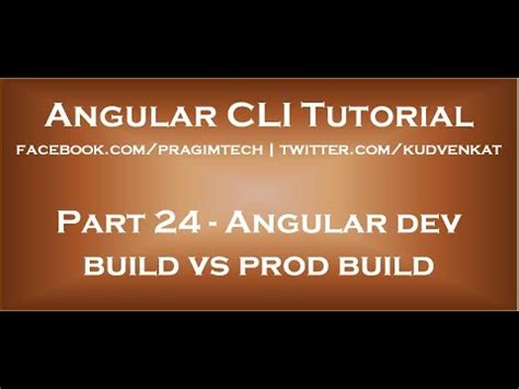 How To Make Prod Build In Angular