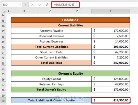 how to make provisional balance sheet in excel