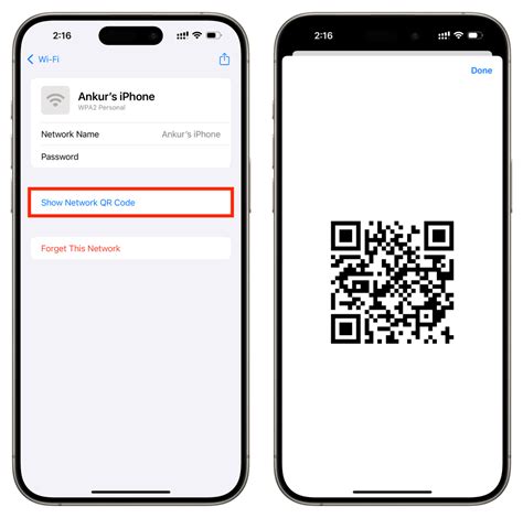 how to make qr code for wifi password on iphone