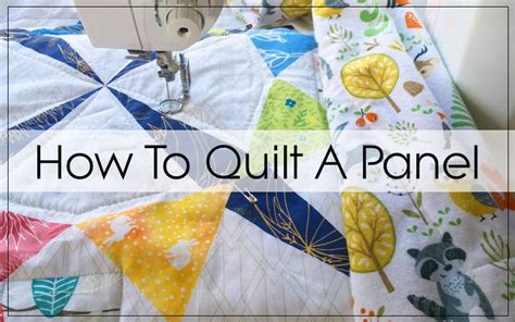 How To Make Quilt Using Panel