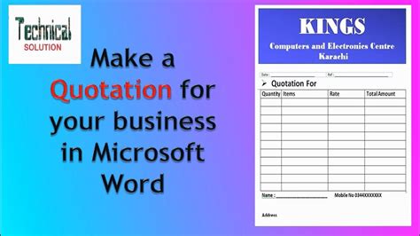 how to make quote in word