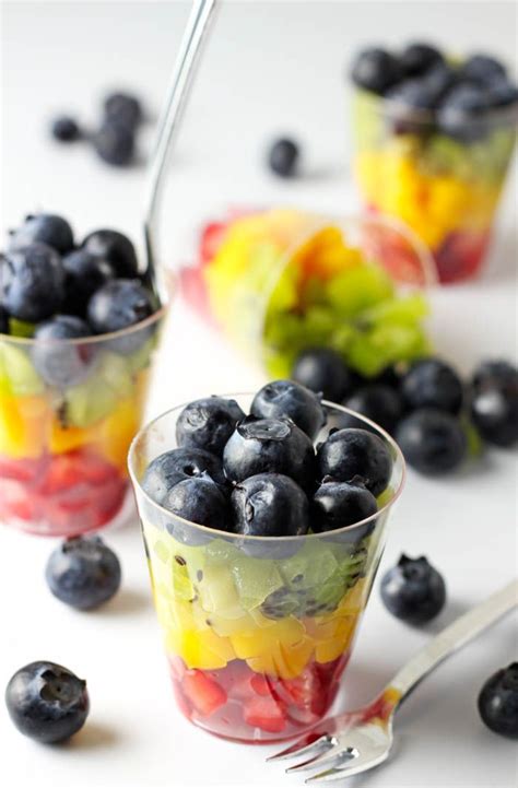 How To Make Rainbow Fruit Cups