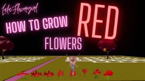 How To Make Red Flowers In Roblox Islands