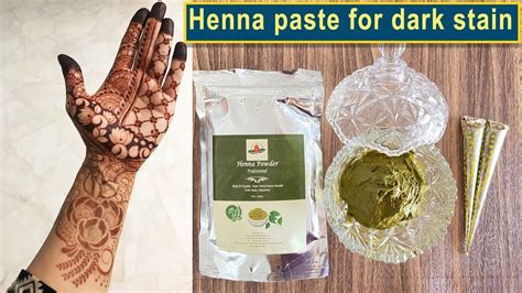 how to make red henna paste for hands