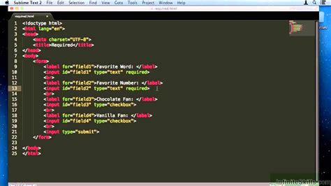how to make required field in html