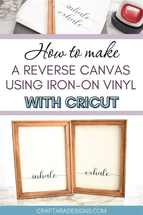 How To Make Reverse Canvas With Cricut