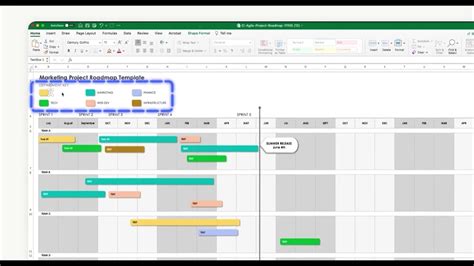 how to make road map in excel