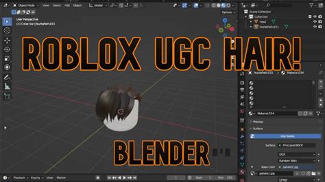 how to make roblox ugc hair in blender