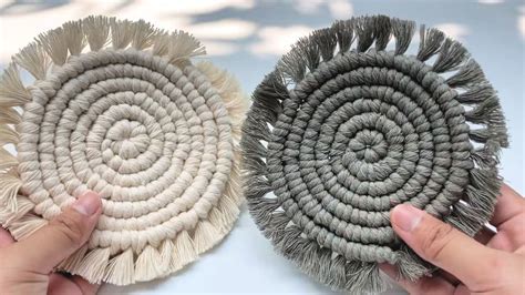 How To Make Round Macrame Coasters