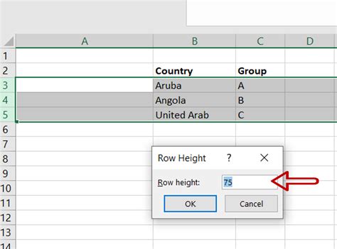 how to make rows in excel larger