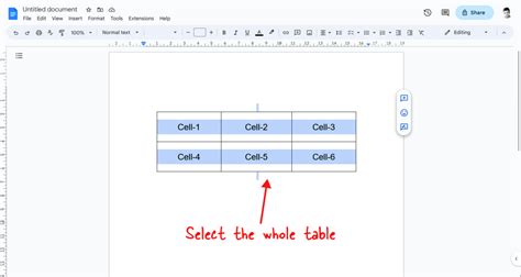 how to make rows smaller on google docs