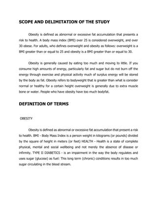 how to make scope and delimitation in research
