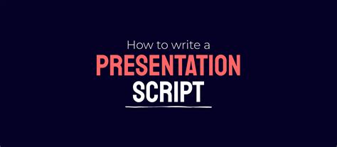how to make script for ppt