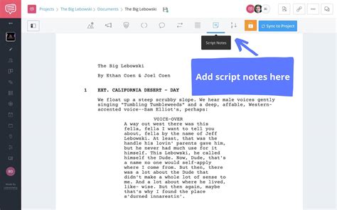 how to make script notes
