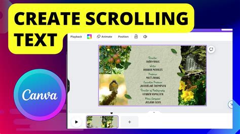 how to make scrolling text on google slides