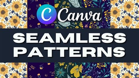 how to make seamless patterns in canva