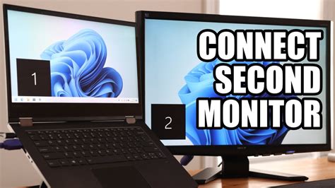 how to make second monitor work with laptop