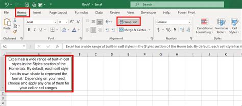 how to make second paragraph in excel