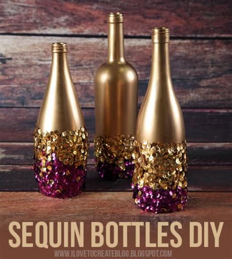 How To Make Sequin Bottle