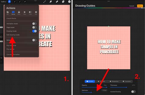 how to make shapes in procreate dreams