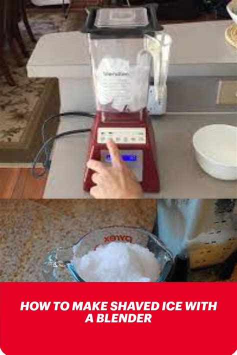 How To Make Shaved Ice With A Blender