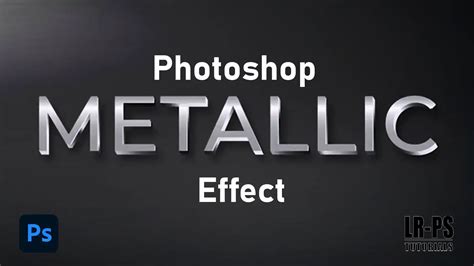 how to make shiny metallic effect in photoshop