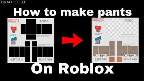 how to make shirts and pants in roblox for free