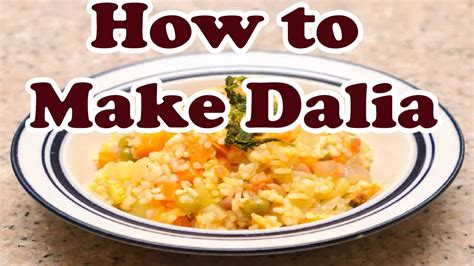 how to make simple dalia in microwave