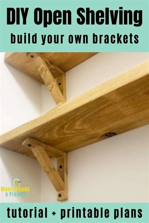 Straight 10 Wood Shelf Bracket Soportes de madera para estantes