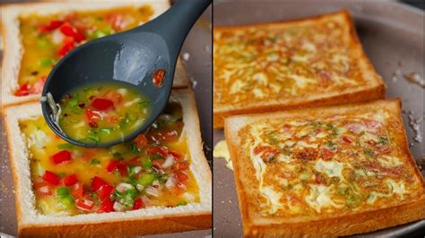 how to make snacks with bread and egg
