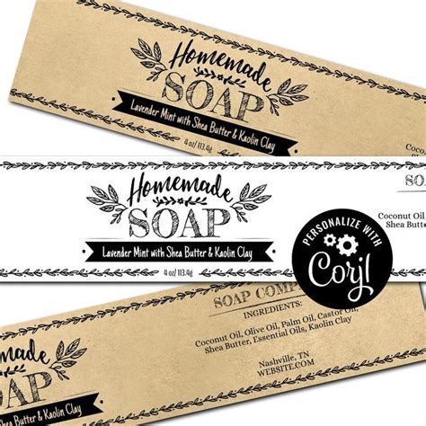 How To Make Soap Labels In Word