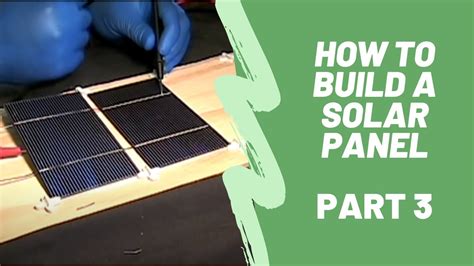 Make a solar panel from broken cells YouTube
