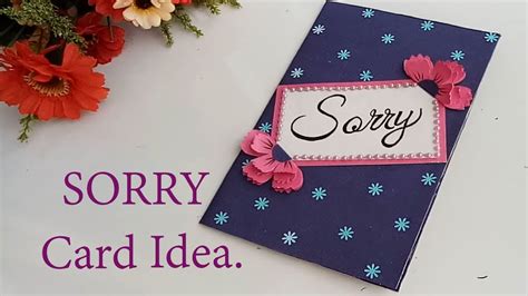 how to make sorry card for friend
