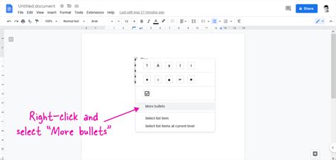 how to make space between bullet points smaller google docs