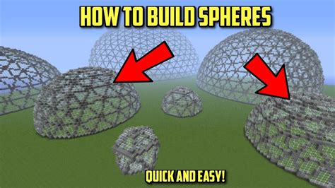 how to make sphere in minecraft command