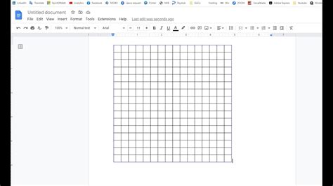 how to make squares in google docs