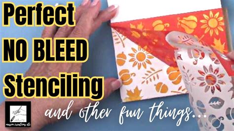 How To Make Stencils Not Bleed