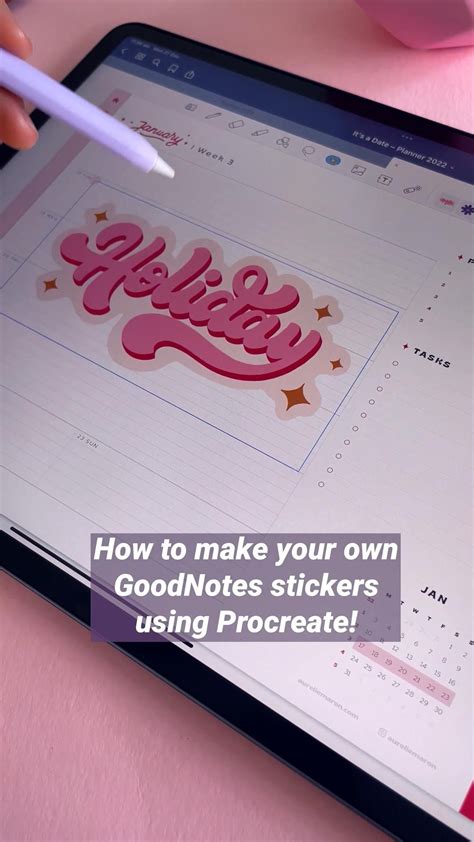 How To Make Stickers In Procreate For Goodnotes