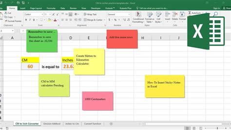 How To Make Sticky Notes In Excel