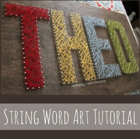 How To Make String Art Words