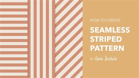 how to make stripe pattern in illustrator