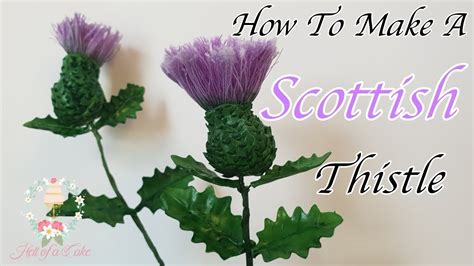 How To Make Sugar Paste Thistles