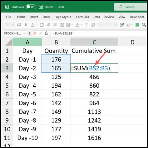 how to make sum formula on excel