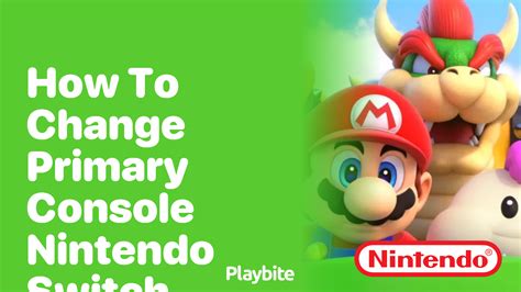 How To Make Switch Main Console