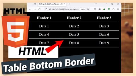 How To Make Table Border Visible In Html