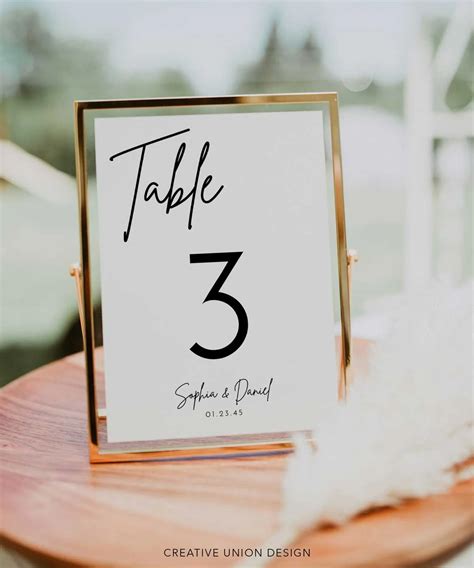 How To Make Table Number Wedding