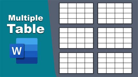 How To Make Tables In Word Same Size